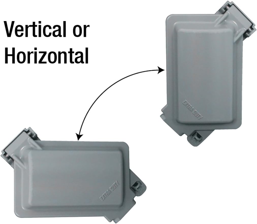 Sigma Engineered Solutions 14438 Weatherproof 1-Gang Metal WIU Cover, Gray