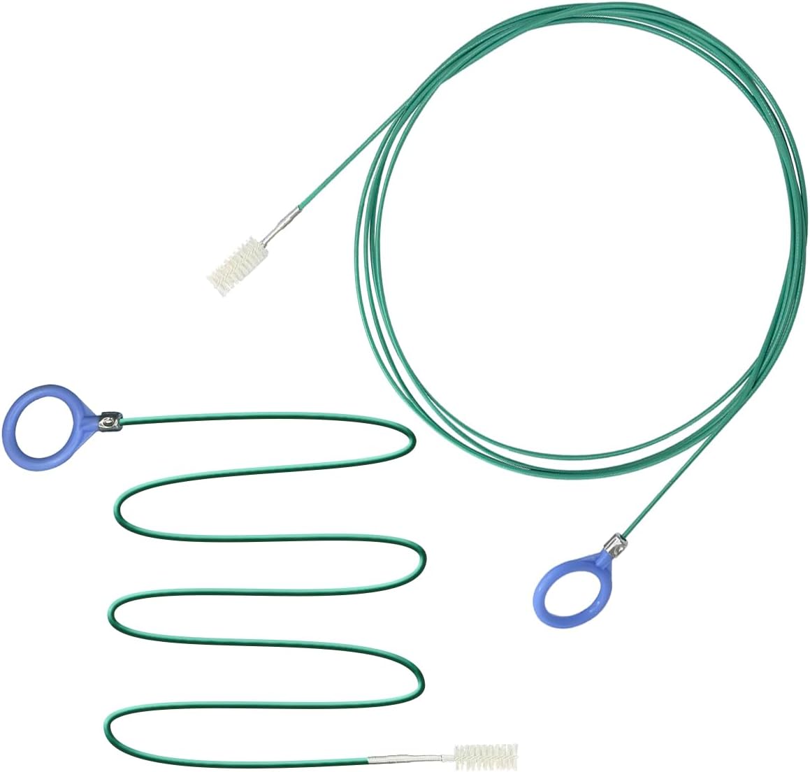 2 Pack 118 Inch Long Flexible Tube Cleaning Brush,Flexible Drain Brush Tube Slim Drain Dredging Tool,Suitable for Cleaning Feeding Tubes & Air Tube Hose and Racking Lines