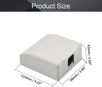 Fielect Weatherproof in Use Outlet Cover Plug 86 Type Electrical Outlet Cover Receptacle Protector 98x110x43mm for Retrofit Siding Construction, Transparent