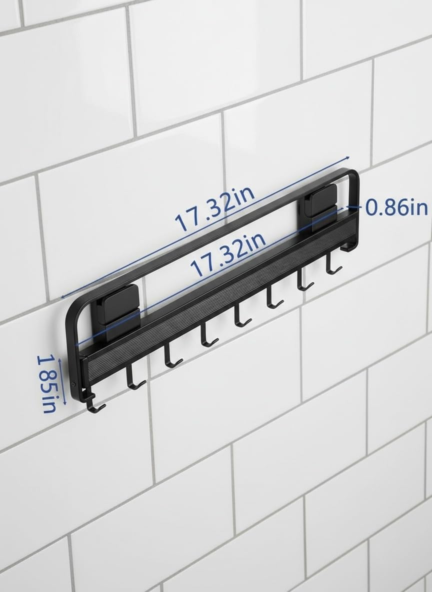 Indoor Clothes Drying Rack Foldable,Wall Mounted Retractable | with Foldable Towel Bar,6 Movable Hooks and Underwear Drying Net