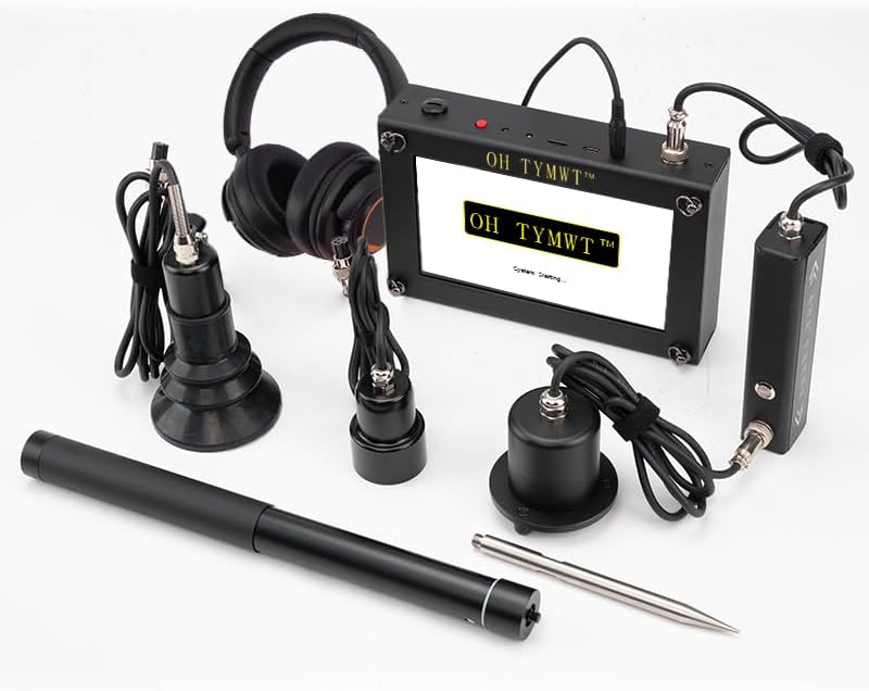 Al Water Leak Detector, Indoor Wall/Ground Under Slab Pipe Leak - TYM-3A | 2 Sensors, 0.5m/1.64ft, 100Hz-8000Hz, 15 Hours