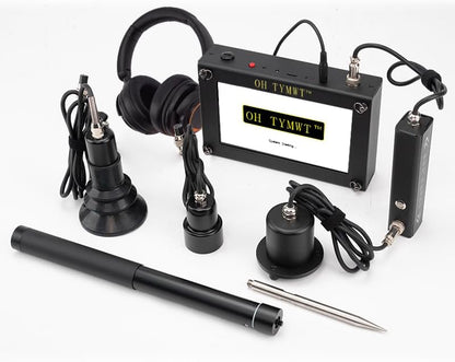 Al Water Leak Detector, Indoor Wall/Ground Under Slab Pipe Leak - TYM-3A | 2 Sensors, 0.5m/1.64ft, 100Hz-8000Hz, 15 Hours