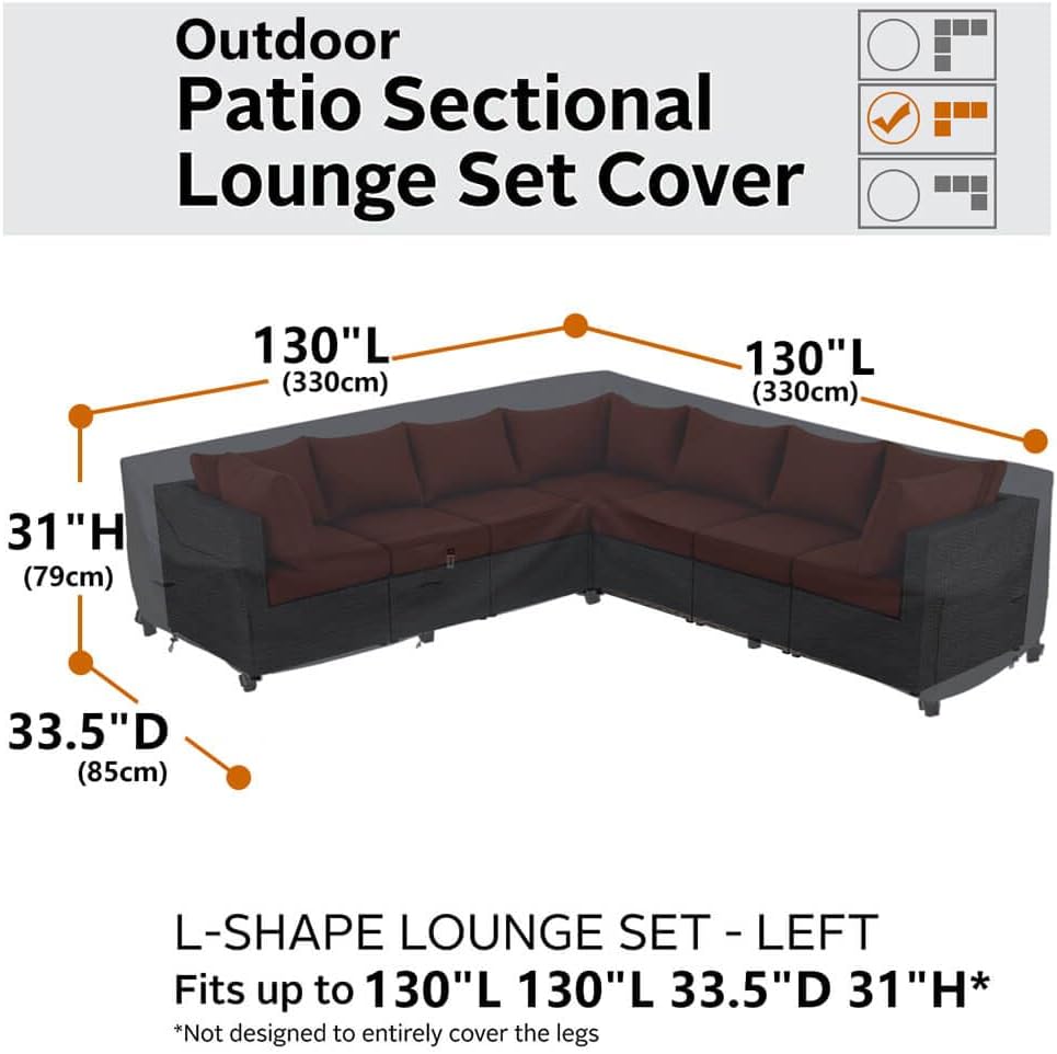 Patio Deck Box Cover, 63x30 Inch Fire Pit Covers with Straps and Handles, Waterproof Heavy Duty Outdoor Furniture Winter Cover for Keter, Suncast, Lifetime Container