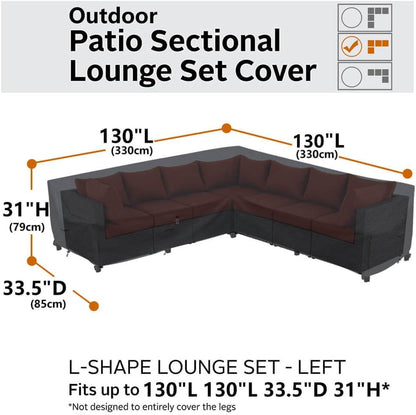 Patio Deck Box Cover, 63x30 Inch Fire Pit Covers with Straps and Handles, Waterproof Heavy Duty Outdoor Furniture Winter Cover for Keter, Suncast, Lifetime Container