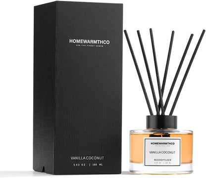 Clean Linen Reed Diffuser Set - Luxury Fragrance Reed Diffusers for Home. Office, Bathroom, Kitchen and Home Decor - Long-Lasting Scent with Non-Toxic Oils (5.63 oz, 160ml)