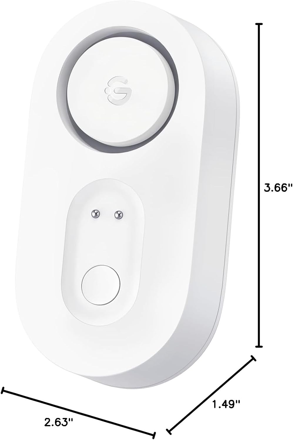 GoveeLife Water Leak Detector with 105dB Adjustable Alarm, Water Alarm with Dual Sets Sensor Probes Leaks and Floods. Suit for Home, Basement, and Kitchen(Cannot Connect to Wi-Fi Directly)
