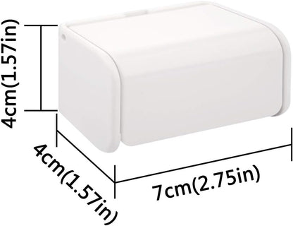 Toothbrush Holder Wall Mounted with Cover, Self Adhesive Toothbrushes Holder Perfect for Dorm Bathrooms and Shower, Holds 2 Toothbrushes