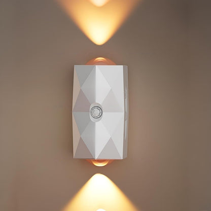 Rechargeable Motion Sensor Night Light, Magnetic RGB Color Changing LED Ambient Lighting, Compact Battery Operated Indoor Wall Light for Hallway, Stairs, Bathroom & Kids Room (USB-C)