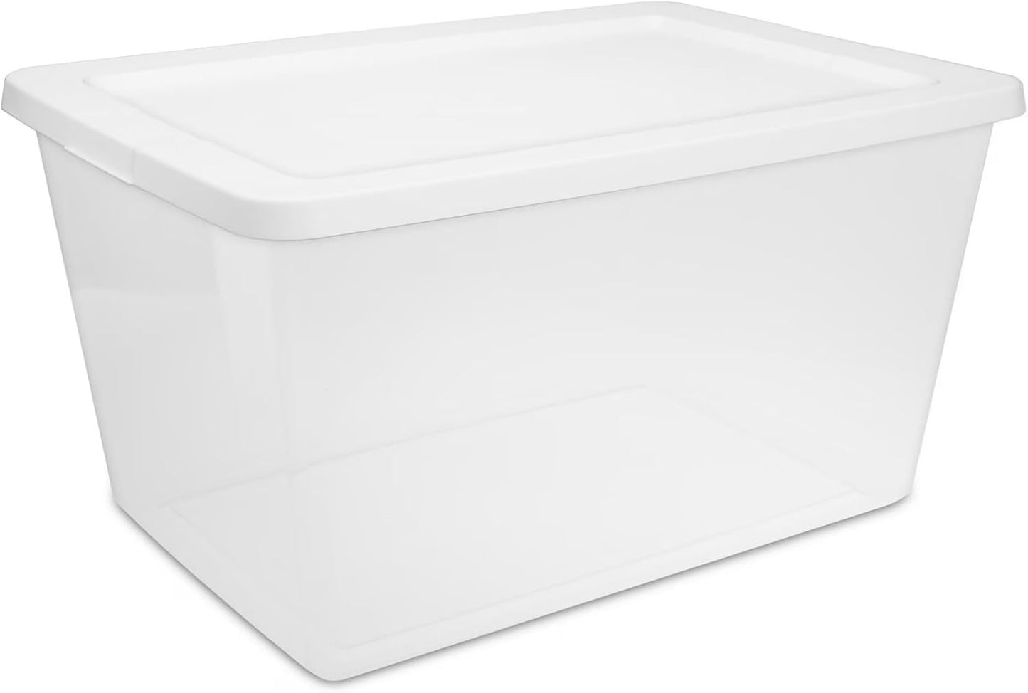41 Quart Under Bed Storage Bins with Snap-On Lids, 2-Pack, Clear Plastic Stackable Tote Boxes, Closet Storage for Clothes Storage & Bedroom Organization