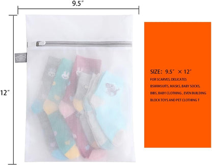Kimmama Lingerie Bags for Washing Delicates, Mesh Laundry Bag for Delicates | Delicate laundry bag, for clothes, face mask, tie, scarf, socks, stockings, shirts, small toys, 3S