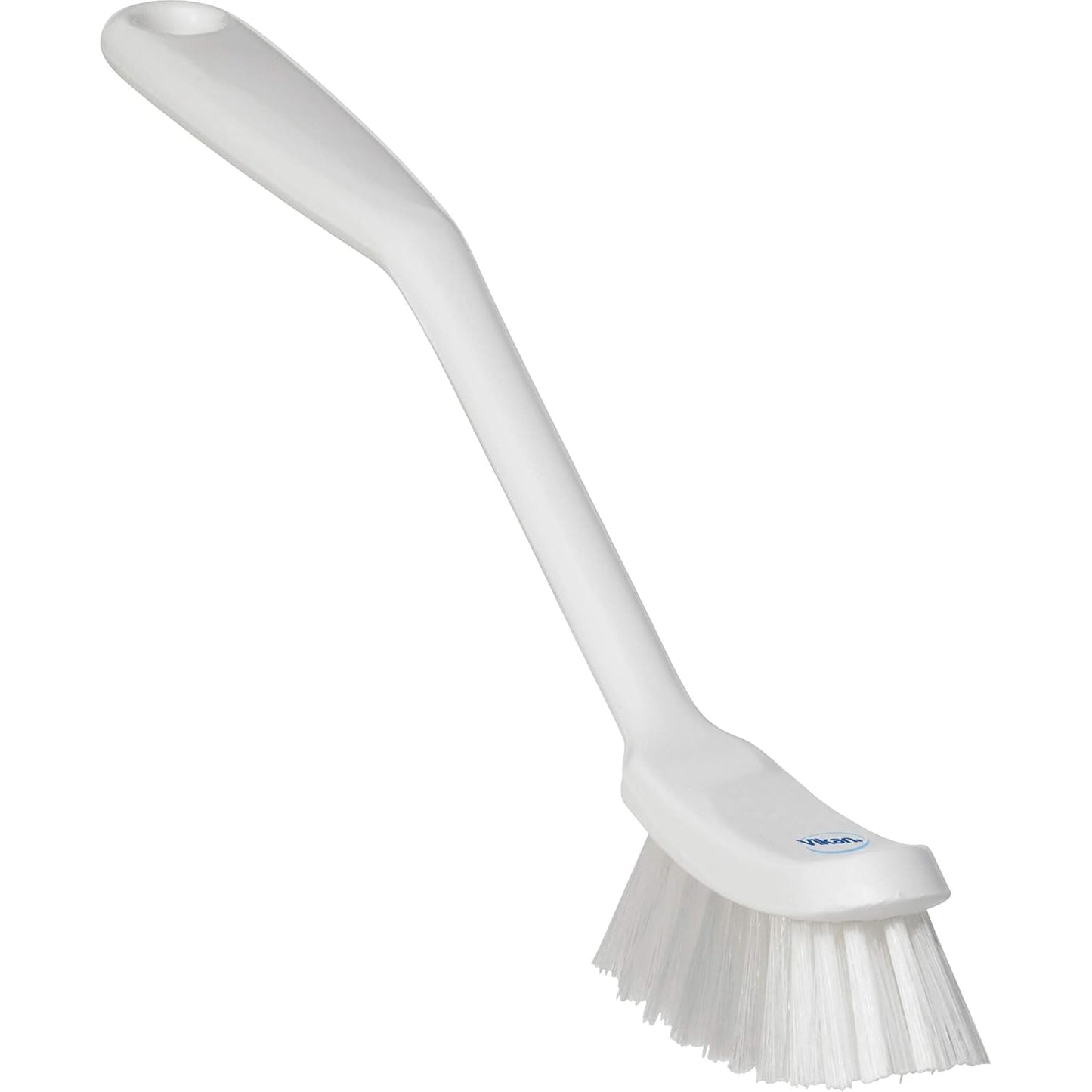 Vikan - Fine Dish Brush - Heavy-Duty, Narrow, Slip-Resistant Cleaning Brush, Polypropylene, Polyester Bristle, 11 Inch, Red, (42874)
