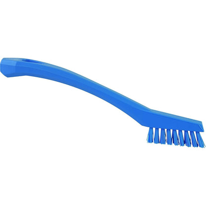 Vikan - 44016 Detail Brush, Multifunctional, Slip-Resistant Cleaning Tool, Extra Stiff Polypropylene & Polyester Bristle, 8 Inch, Yellow