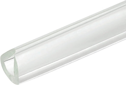 uxcell U Channel Edge Trim, 4.9ft Length Soft Rubber Guard Seal Strip Edge Protector Fit for 1-2mm Edge, (9/32" W x 5/32" H) Clear
