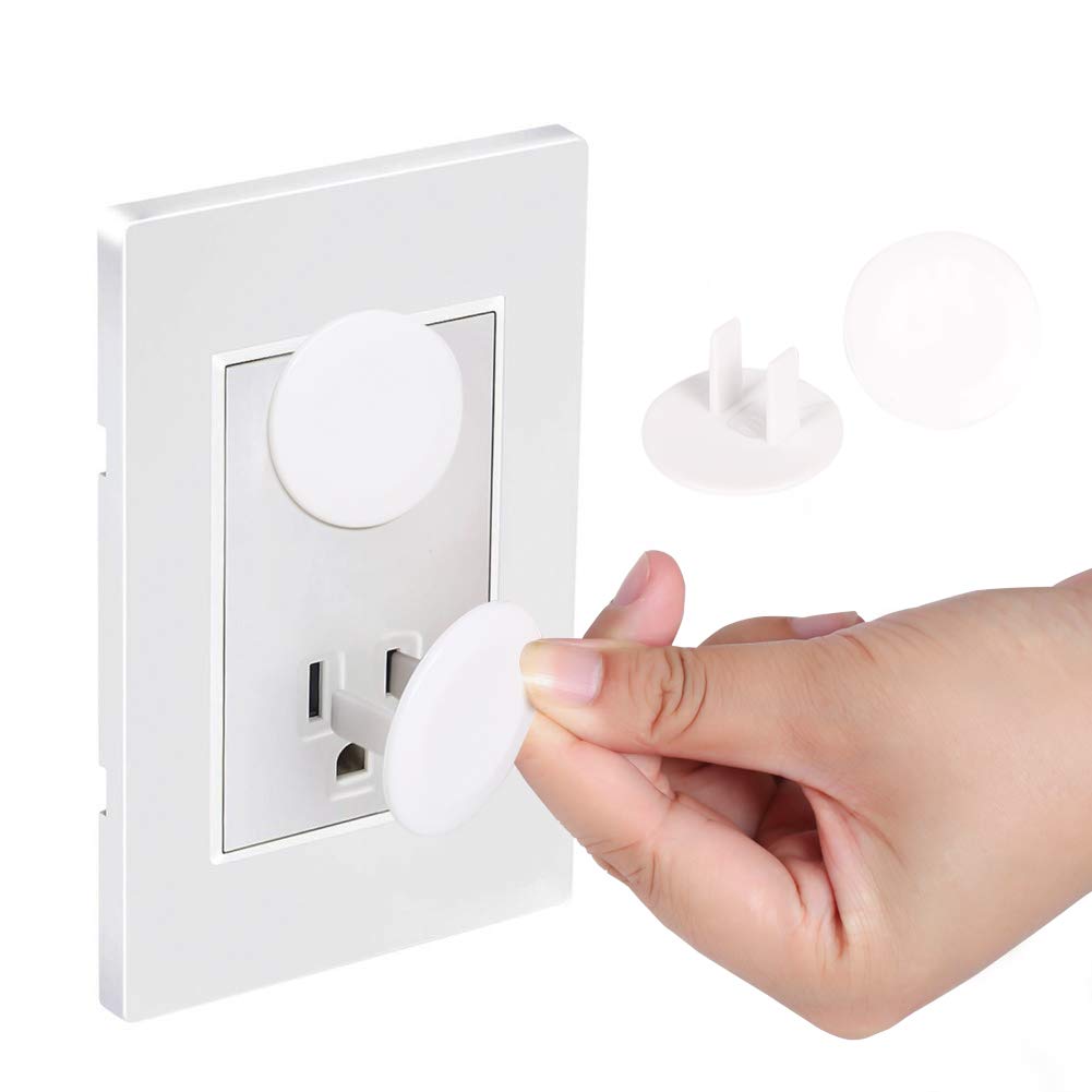 Vmaisi 62 Pieces Outlet Covers ChildProof Plug Protector - Baby Proofing Electrical Safety Outlet Plugs for Unused Wall Outlets, Home Travel Hotel Child Safety | for Unused Wall Outlets, Home Travel Hotel Child Safety
