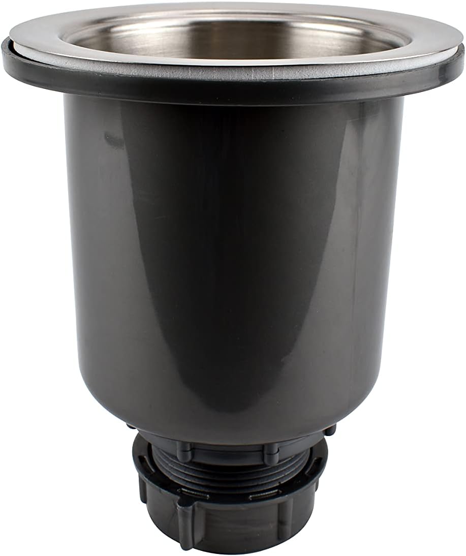 Keeney K1435 Gourmet Deep Cup Kitchen Sink Strainer, Stainless Steel