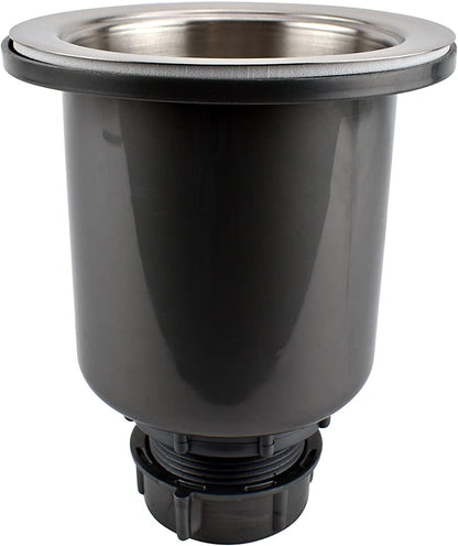 Keeney K1435 Gourmet Deep Cup Kitchen Sink Strainer, Stainless Steel