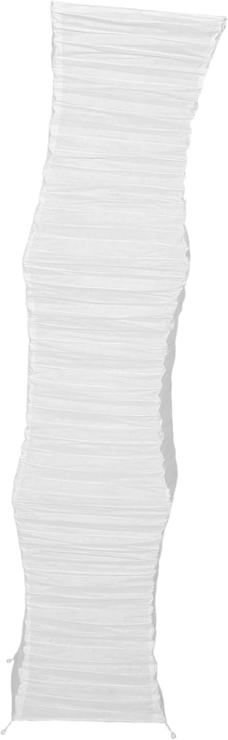 Foldable Japanese Paper Floor Lamp Shade Replacement with Soft Light for Living Room Bedroom Office - Easy Installation Modern Design 49.2X9.8X9.8In