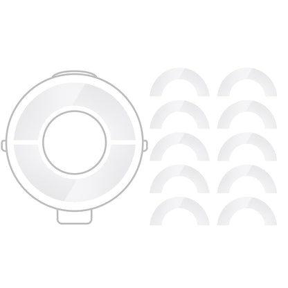 5 Pairs Replacement Transparent Tape for Stove Knob Safety Covers, Strong Acrylic Adhesive for Child Proof Stove Knob Covers, Premium Double Sided Tape for Oven Knob Covers - Universal Fit/No Wobbling