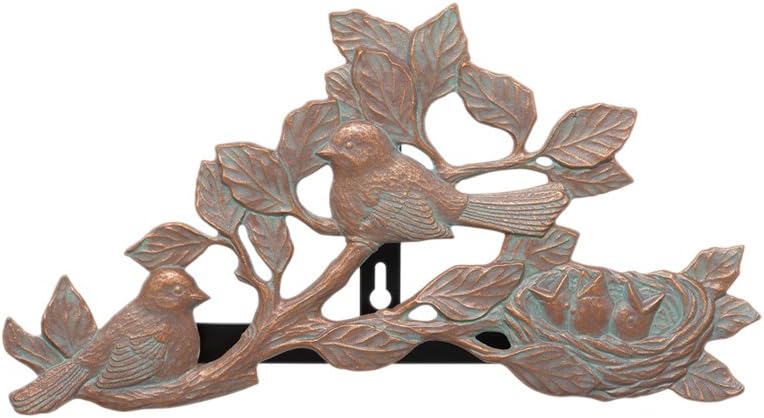 Whitehall Products Chickadee Hose Holder, Copper Verdi