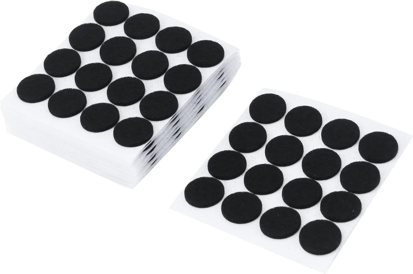 Antrader 1.5 Inch Self-Stick Furniture Round Felt Pads Wood Floor Protectors – Protect Your Hard Floors from Furniture Scratches, Pack of 48, Black