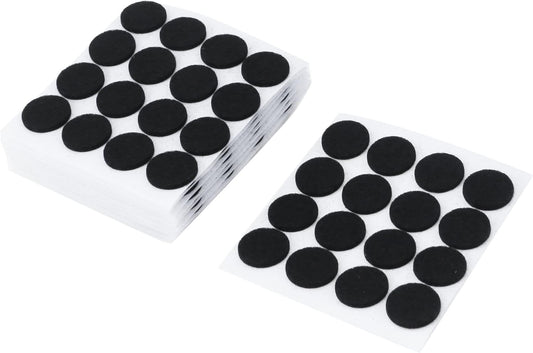 Antrader 1.5 Inch Self-Stick Furniture Round Felt Pads Wood Floor Protectors – Protect Your Hard Floors from Furniture Scratches, Pack of 48, Black