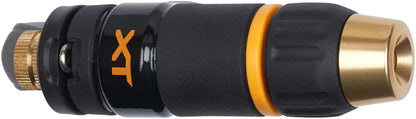 Melnor 65020-AMZ Metal Multi-Pattern Hose Nozzle with Rear Trigger Grip, 7 Spray Patterns, Heavy-Duty Metal Construction, Quick Connect Adapter, Black, Orange
