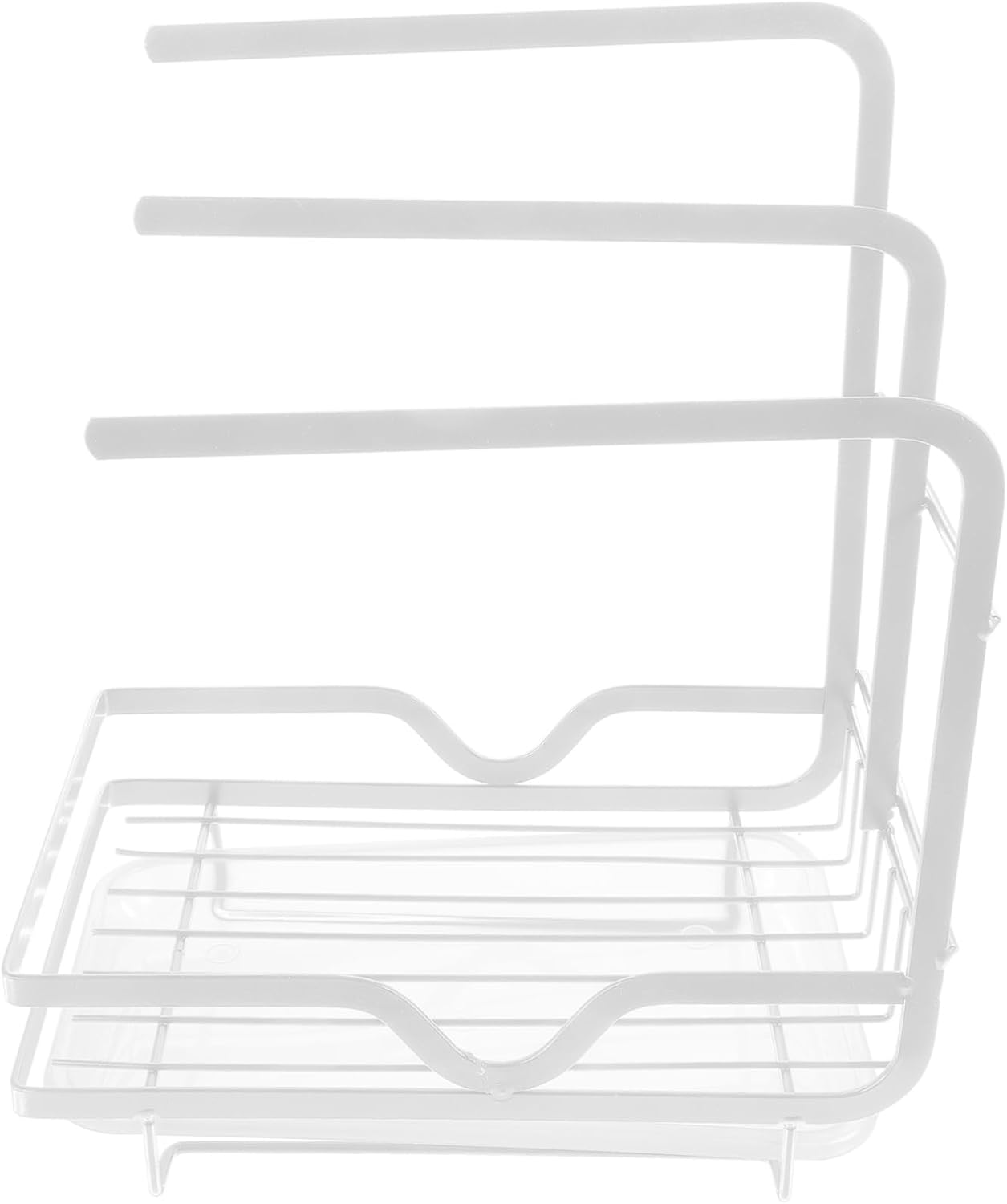 Cabilock Kitchen Sponge Draining Holder Wall-mounted Rack for Kitchen Sink Space-saving Storage for Dishcloths Sponges and Cleaning Supplies Design