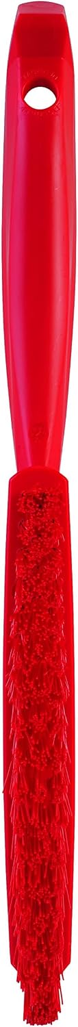 Vikan 13/16 in W Scrub Brush, Stiff, 11 51/64 in L Handle, 5 51/64 in L Brush, Blue, Plastic 41953-1 Each