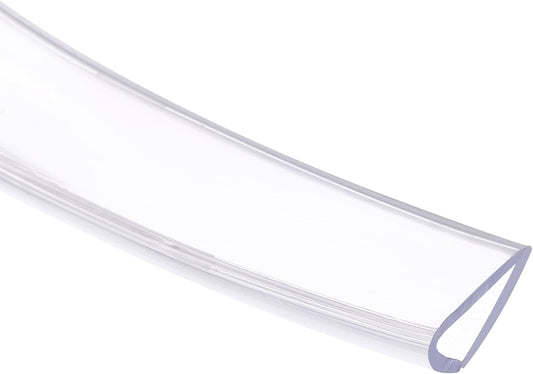 uxcell Clear Edge Trim, 13.1Ft Silicone U Channel Edge Protector, Edges Guards Fits 1/32"-3/32" for Car Doors Sheet Metal Parts (3/16" W x 3/8" H)