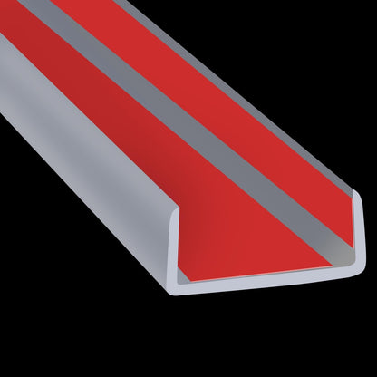 Slimline Cabinet Door Edge Protector, 3/4" Self Adhesive Peel and Stick Rubber Edge Guards, Flexible U Shaped Strips for Kitchen & Garbage Drawer Fronts, Edge Trims for Desks and Shelfves, Black, 10Ft