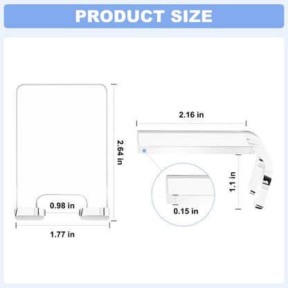 VIS'V Adhesive Razor Holder, Wall Mount Shower Razor Hooks for His and Hers, Metal, Waterproof, White, 2 Pcs