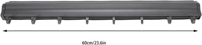 Kadimendium Retractable Wall Mounted Laundry Drying Rack Lightweight Space Aluminum for Indoor Use 23.6 Inch (Gray)