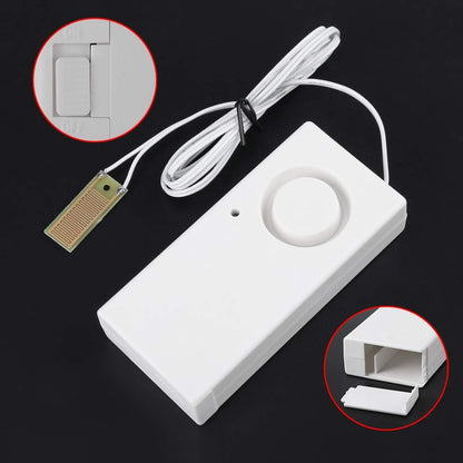 Water Leak Detector 120dB Alarm, High Sensitivity Flood Level Sensor for Basement, Sump Pump, Washing Machine - Battery Operated (9V Not Included)