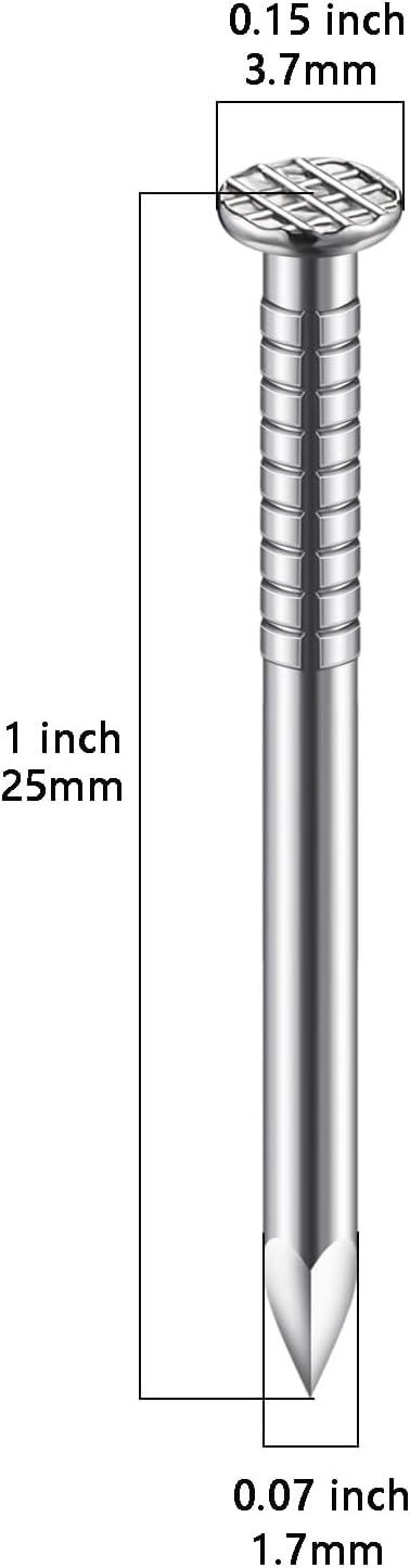 Wensilon 430pcs Stainless Steel 304 Nails Kit, Hanging Nails Kit, Wall Nails Kit, Dowels Kit, Long Nails Kit