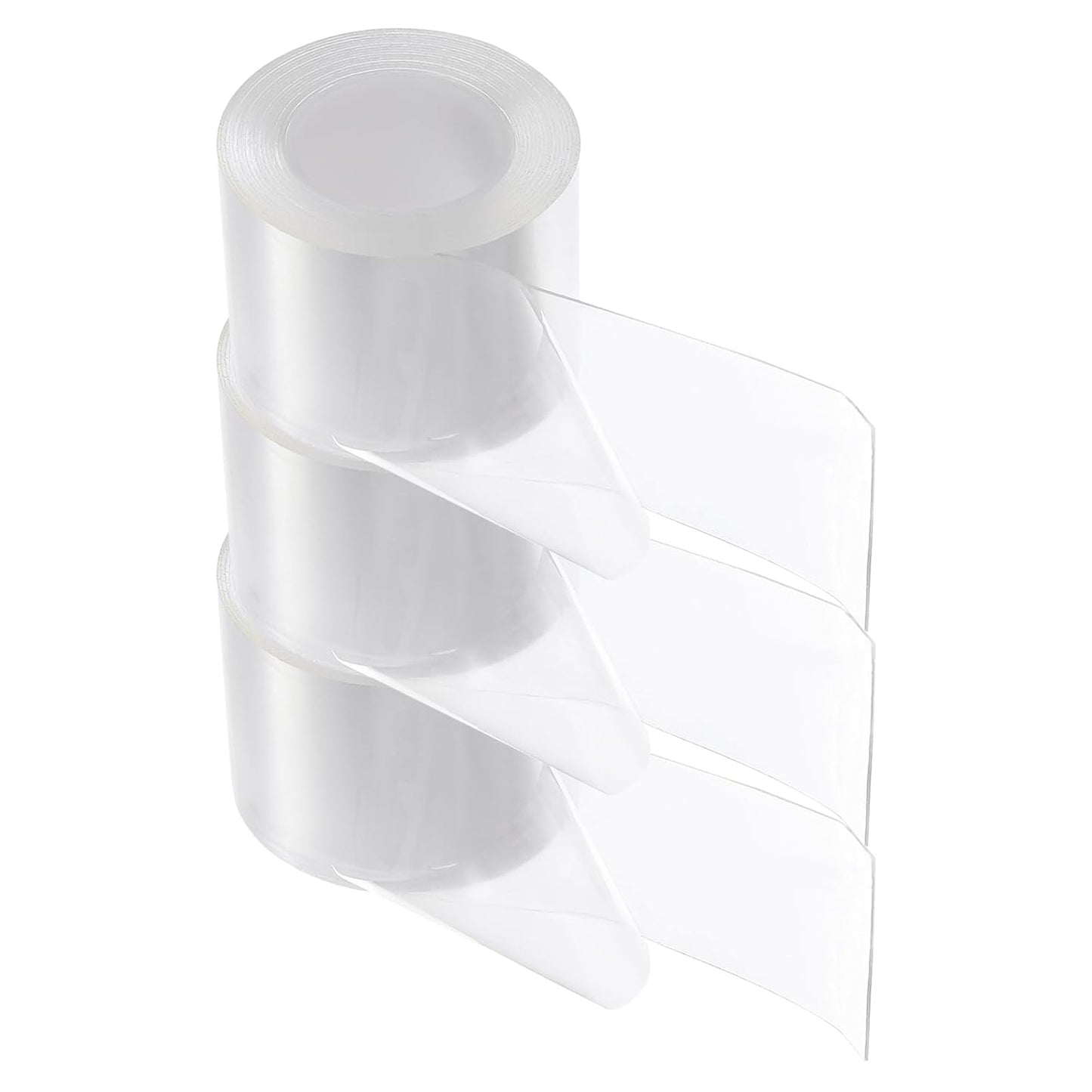 HARFINGTON Double Sided Nano Tape 10FT x 2" x 0.04" Multipurpose Removable Clear Mounting Tape Washable Waterproof Picture Hanging Adhesive Strips for Walls Carpets Posters Decor
