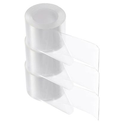 HARFINGTON Double Sided Nano Tape 10FT x 2" x 0.04" Multipurpose Removable Clear Mounting Tape Washable Waterproof Picture Hanging Adhesive Strips for Walls Carpets Posters Decor