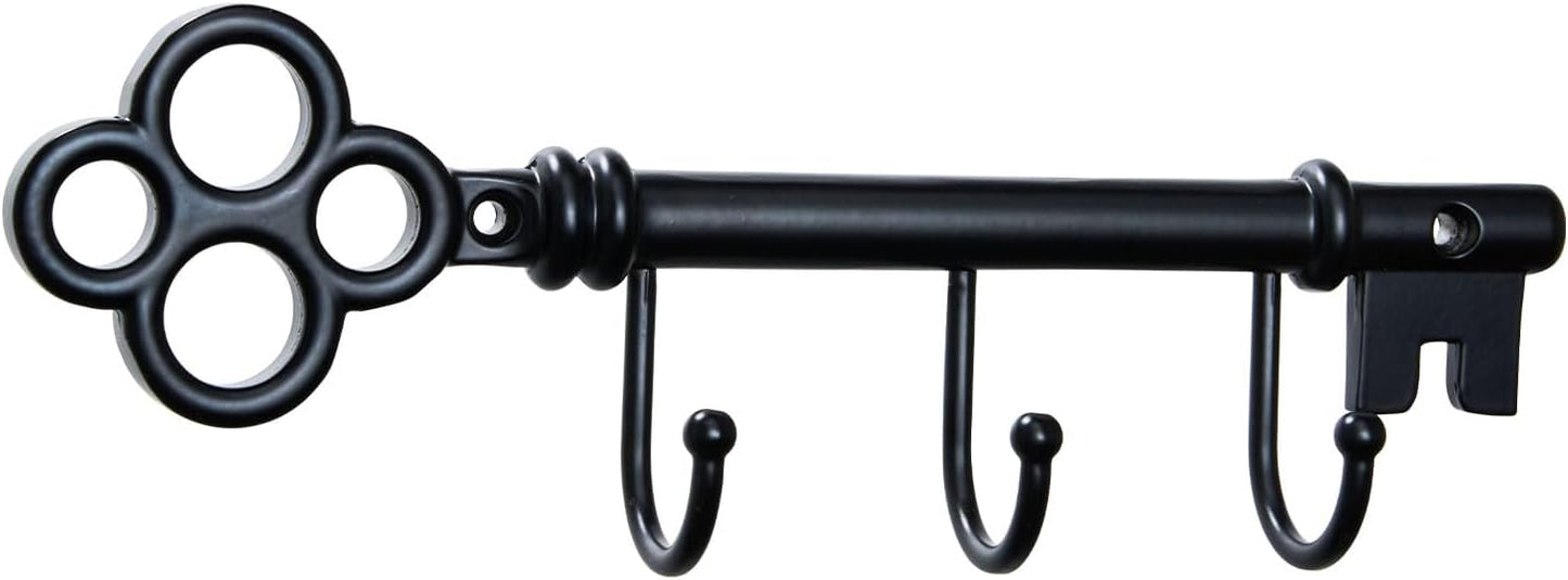 Classic Wall Mounted Key Holder Hook Rack, Vintage Key Rack for Entryway (Gold)