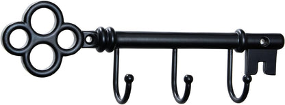 Classic Wall Mounted Key Holder Hook Rack, Vintage Key Rack for Entryway (Gold)