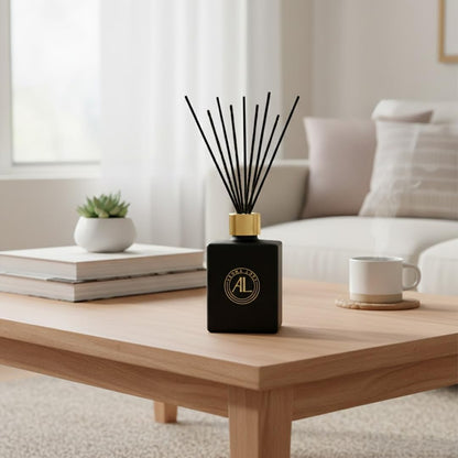 Black Reed Diffusers for Home | Premium Fragrance Diffuser | Reed Diffuser Sticks in Oil Set with Cashmere Vanilla Scent | Smell Good Stuff | Long-Lasting Oil for Bathroom & Office (5 oz)
