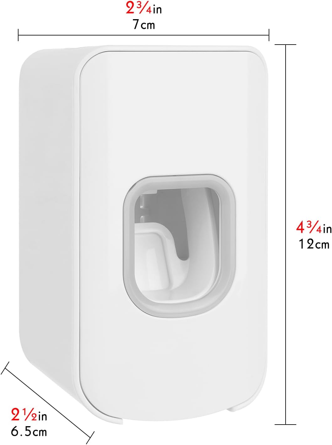 2 Slot Toothbrush Holder and Toothpaste Dispenser Wall Mounted, Automatic Toothpaste Squeezer, 2 in 1 Tooth Brush Toothpaste Organizer for Shower (Grey)