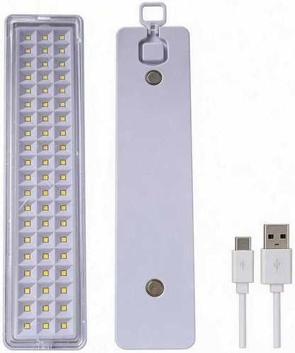 LED Emergency Light, Rechargeable Portable Indoor wall-Mounted Household Light, 30/60LED exit Light, 3 Lighting Modes, Magnetic Attachment, Camping Light (30LED USB Type-C)