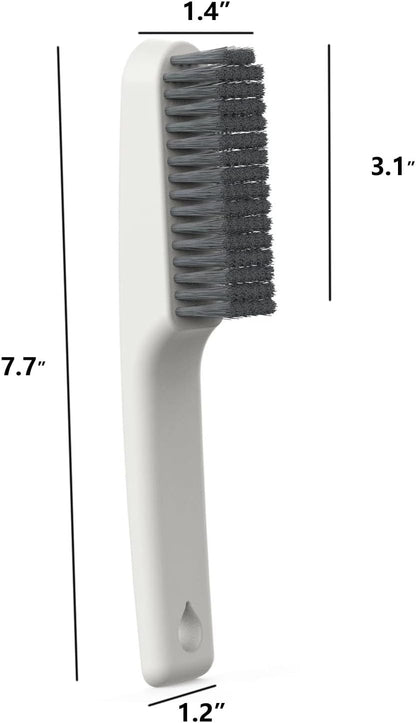 2 Pack Soft Bristle Shoe Brush, Laundry Brush for Stain Removal | Ergonomic & Thickened Handle, Ideal for Shoes, Soles, Clothes, Fabrics