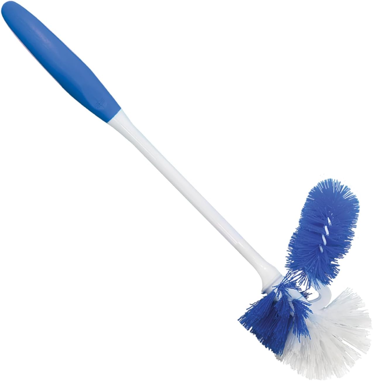 LOLA Toilet Bowl Brush w/Curved Head, Coated Wire, Durable Poly Bristles, Reaches Under Toilet Bowl Rim, 1 Pack