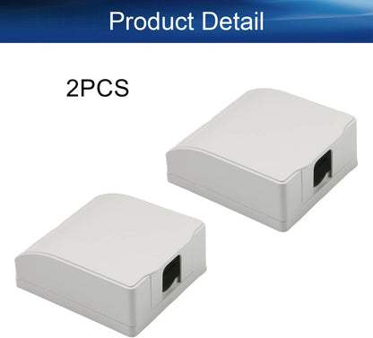 Heyiarbeit Weatherproof Cover Plug in Use Outlet Receptacle Protector 3.86"x4.33"x1.69"(LxWxH) for Retrofit Siding Construction 86 Type White 1Pcs
