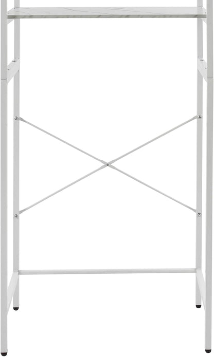 Laundry Room Storage Organizer, Over The Washer and Dryer Storage Shelves for Laundry Organization, 27.17" W x 11.81" D x 71.26" H, Laundry Room Drying Rack and Space Saver, Hold 33 lb, White