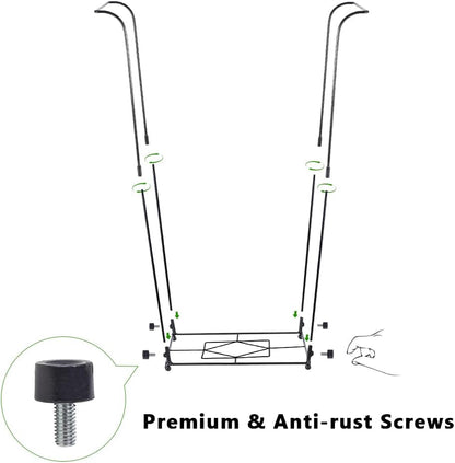 Trash Bag Holder, Metal Garbage Bag Holder, 30-45 Gallon Portable Trash Bag Holder Stand, Multi-use Leaf Bag Holder for Yard, Camping, Party, Wedding