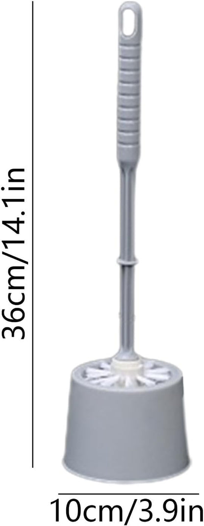 Toilet Brush and Holder Set Compact Toilet Bowl Brush and Holder for Under Rim, Durable Bristles, Toilets Cleaner Cleaning Brushs Toilets Scrubber Bathroom Accessories Cleaning Tools, Gray