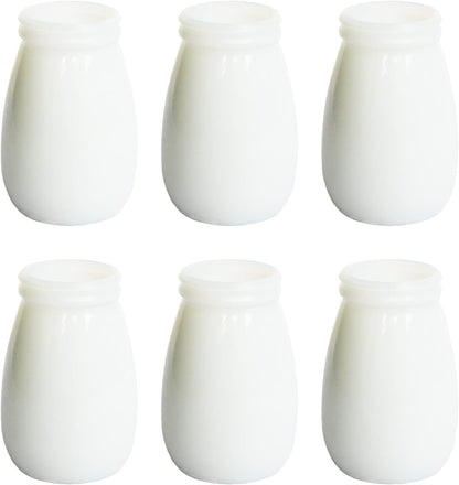 YANLING 6 Pack White Vase Small Ceramic Vases for Decor, Bud Vases | for Centerpieces White Vases for Flowers Boho Home Decor, Pampas Grass Dried Flowers Vases