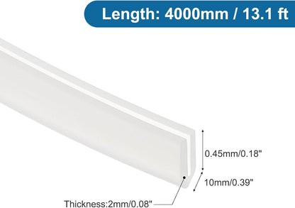 PATIKIL U Channel Edging Trim, 26Ft Sheet Metal Edge Guard Protector Rubber Edge Trim Air Sealed Seal Strip, 5/64" Slot, Fits 1/16"-5/64" Edge, 9/32" x5/128 x5/32