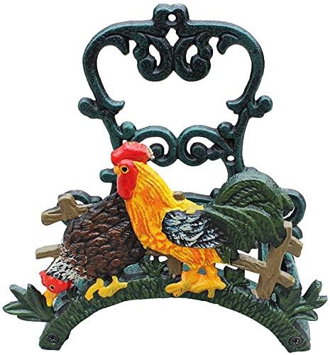 Sungmor Heavy Duty Cast Iron Garden Hose Holder | Water Hose Hanger Wall Mounted | Decorative Indoor Outdoor Hose Rack Reel | 50FT 75FT 100FT Water Hose Bulter Storage | Lovely Frog Metal Hose Stand